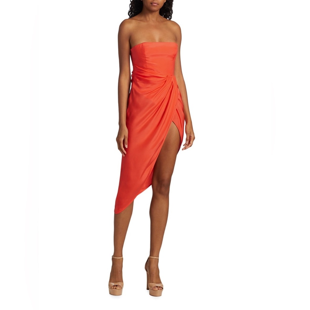 Gauge81
Lica Strapless Draped Asymmetric Dress - Picture 1 of 11